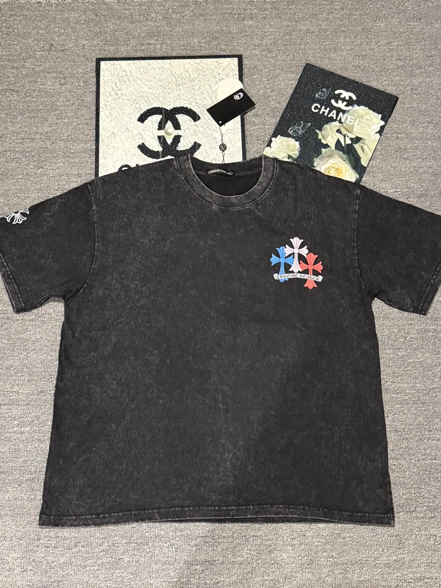 （ ） :SX 008 CH LOGO 1:1 Same Style 32 Breathable 1x 1 oversize 1:1 : Size:S-XL